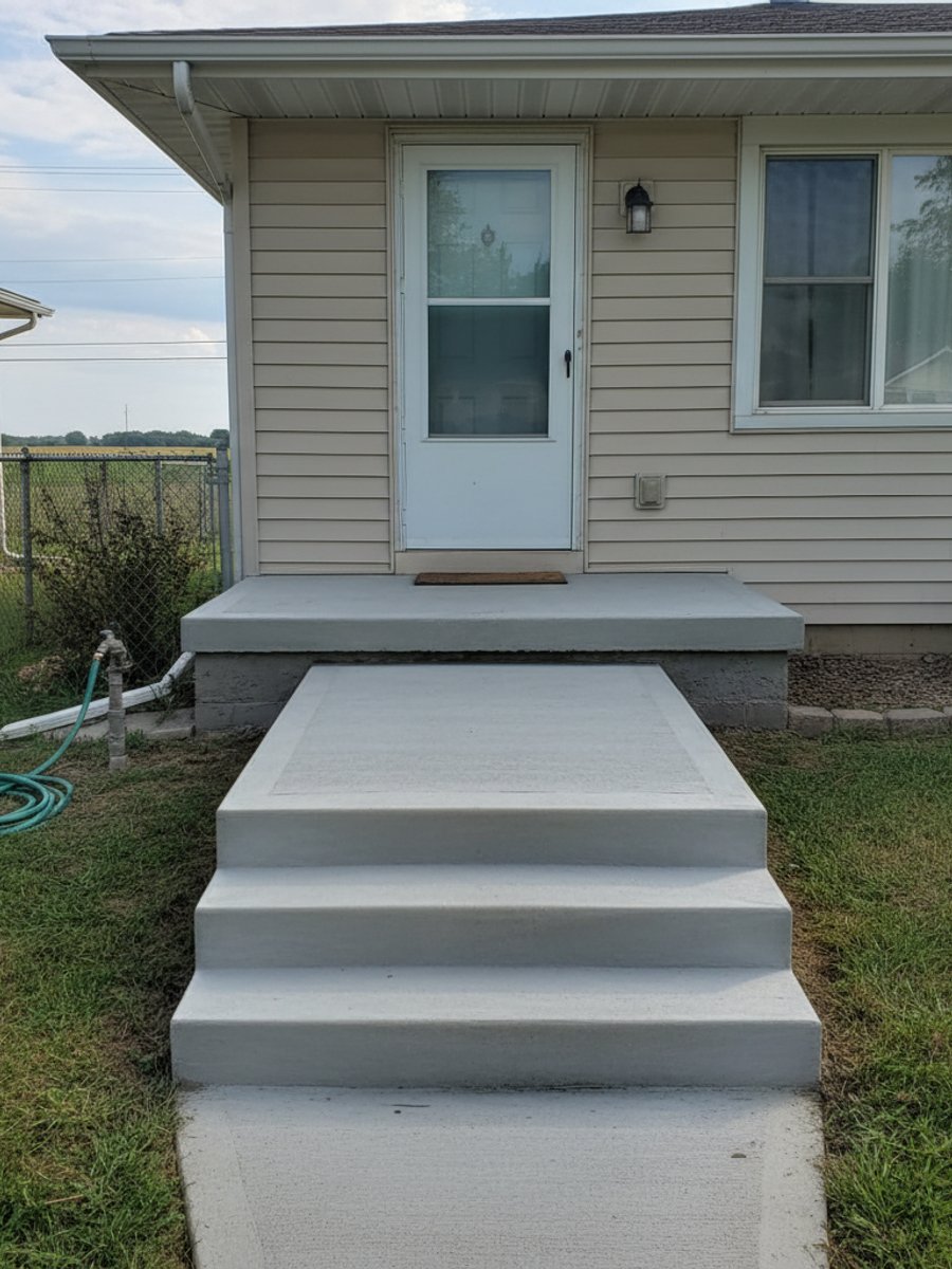Concrete Repair & Crack Injection completed by Horizon Concrete in Nappanee, IN